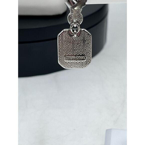 Lia Sophia Drama Club Blue Yellow Rhinestone Silver Tone Necklace Earring Set - Picture 10 of 14